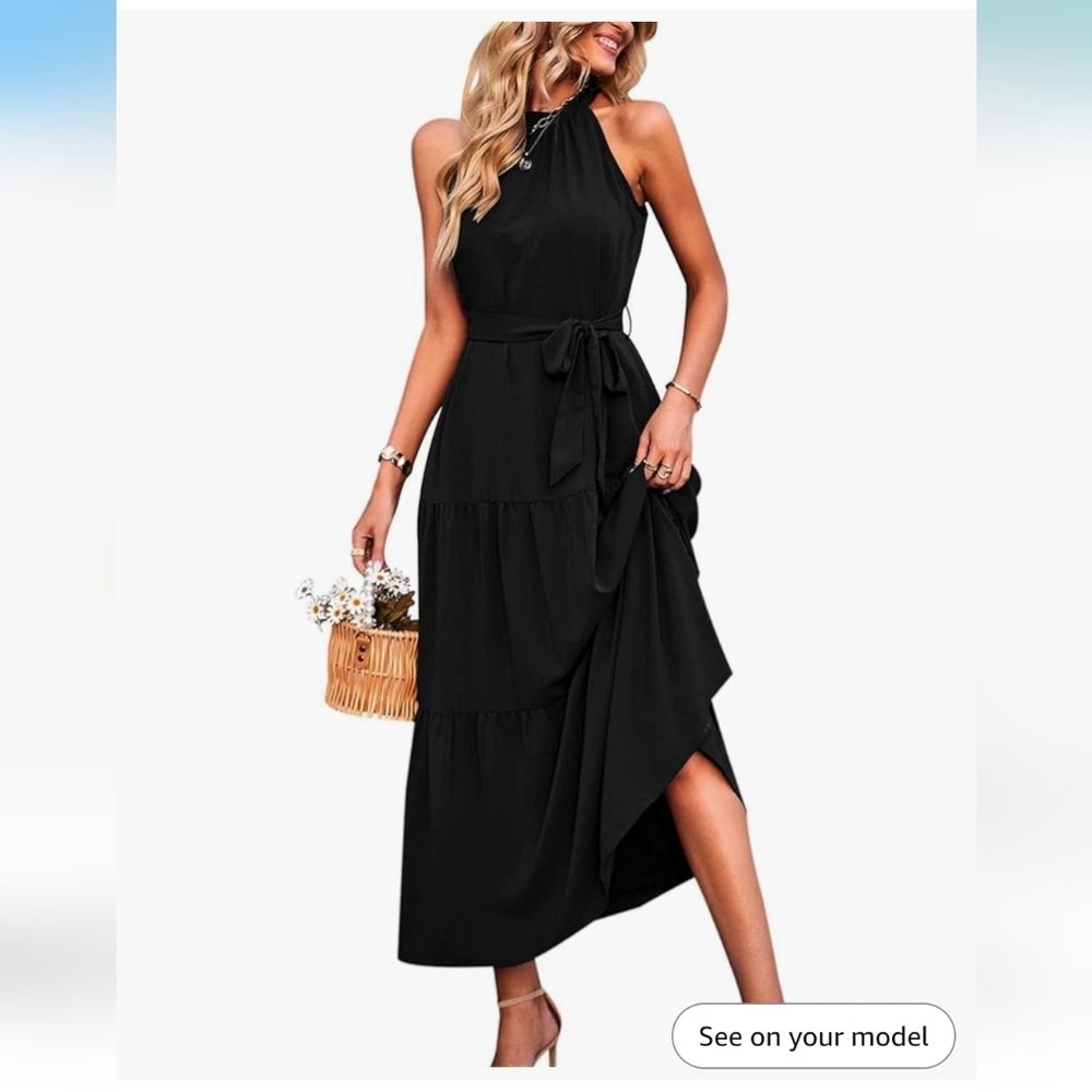 Womens Halter Maxi Summer Dresses